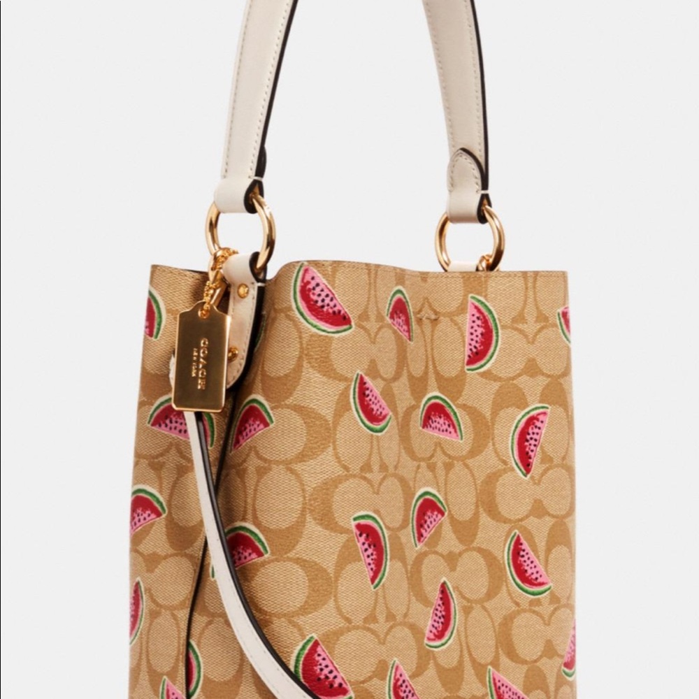 NWT Coach signature watermelon handbag - Picture 4 of 4